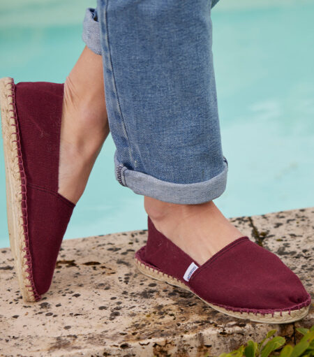 Nylae Women’s Bordeaux Espadrilles – Stylish & Comfortable
